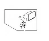 Kawasaki MIRROR-ASSY RH CWRED ZX1100-D2