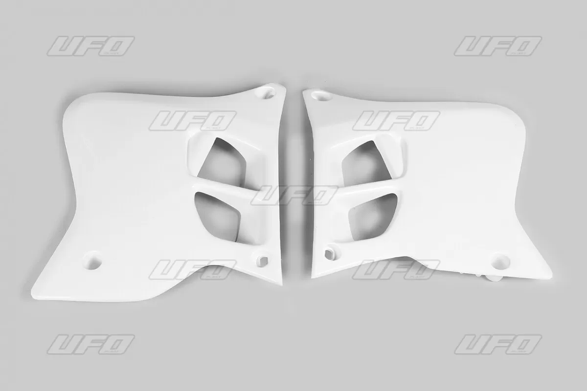 UFO Radiator Covers Yamaha White YZ125/250 93-95