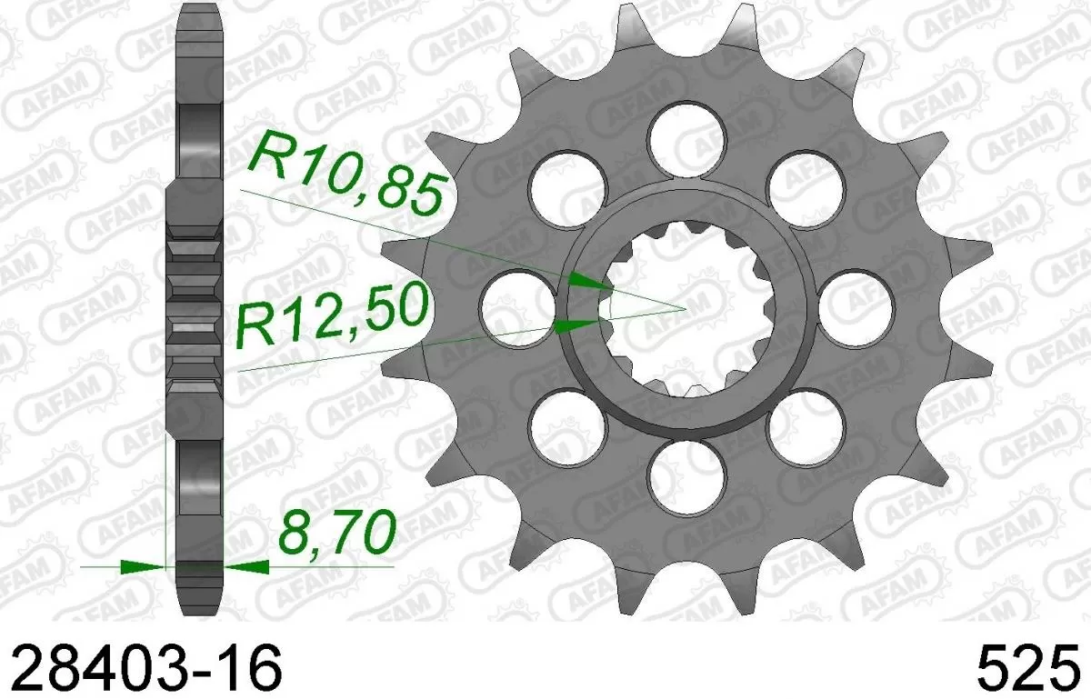 AFAM Sprocket Front 16T - 525