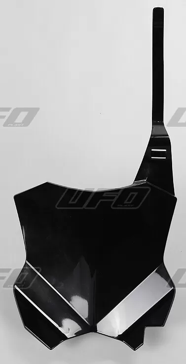 UFO Front Number Plate Black for Kawasaki KXF450/KXF250