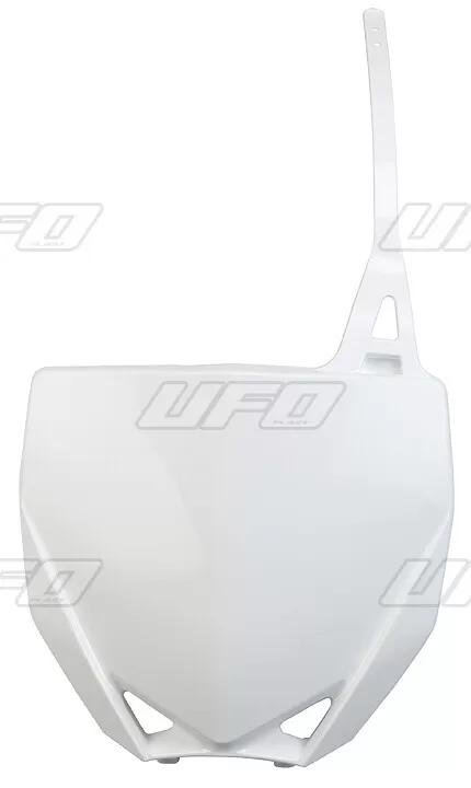 UFO Front Number Plate White Yamaha YZ65 YZ85