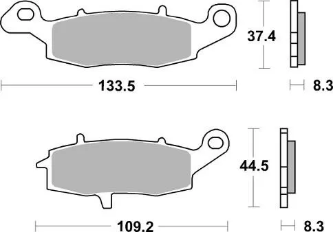 704SP BRAKE PADS SINTER EVO