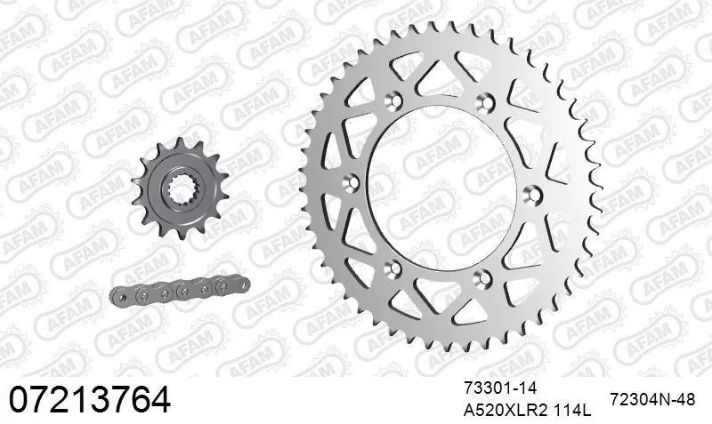 AFAM Chainset - Aluminium