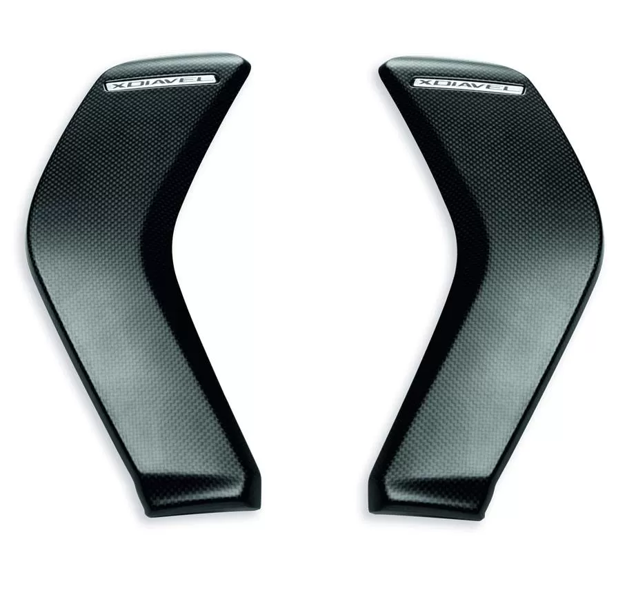 Ducati MATT XDVL CARBON RADIATOR COVER SET 96980782A