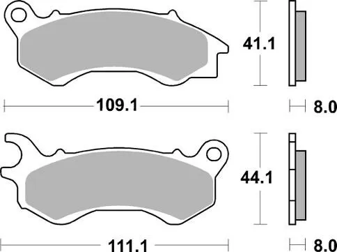 205MS BRAKE PADS SINTER