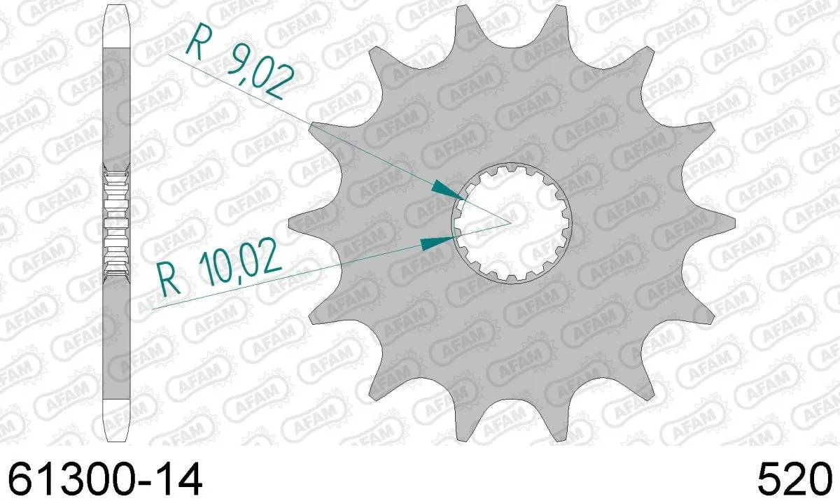 AFAM Sprocket Front 14T - 520