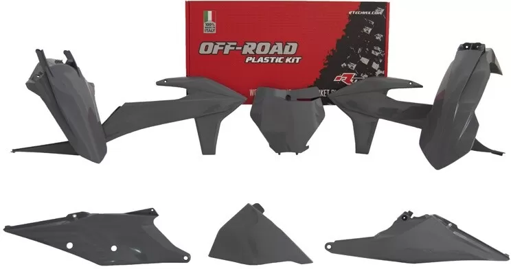 Rtech Plastic Kit 6-Piece w/ Airbox KTM SX/SXF Quantum Grey
