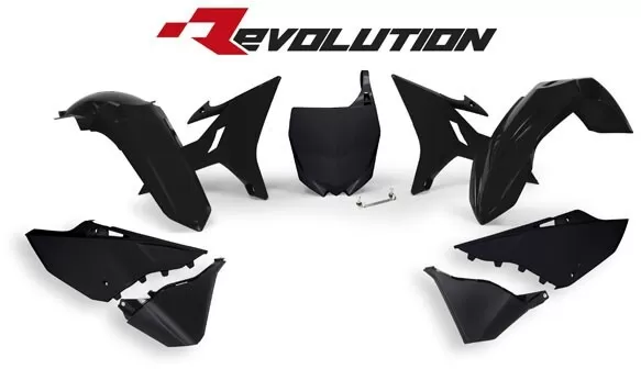 Rtech Plastics Kit Yamaha YZ/WR/YZX Black