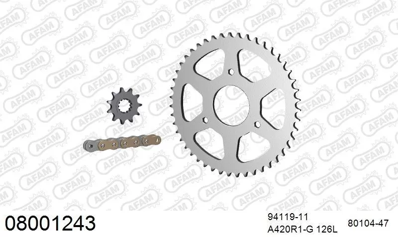AFAM Chainset - Steel