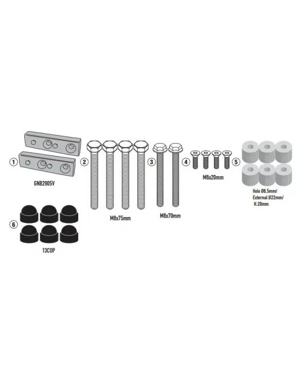 GIVI Top Case Rack for Honda CMX1100T Rebel