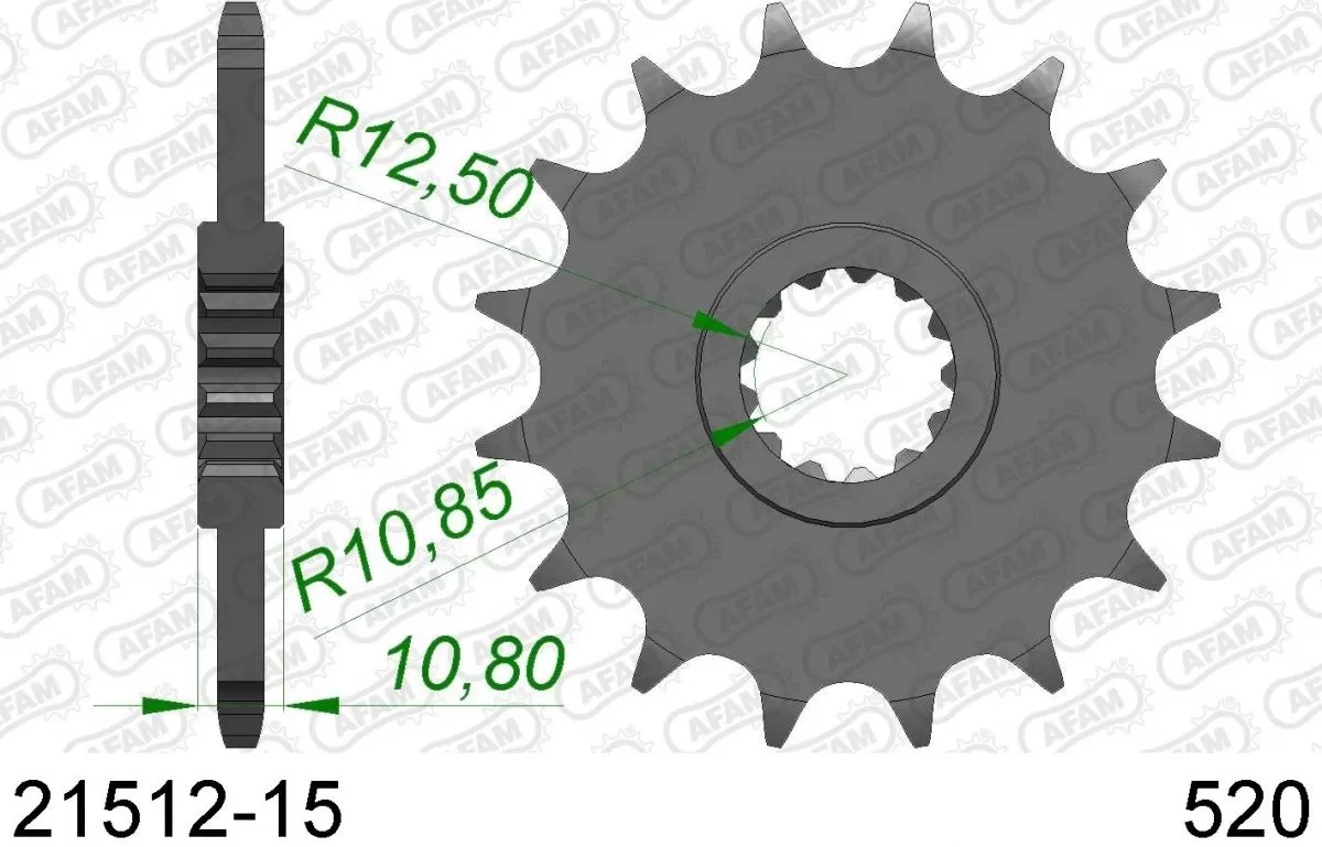 AFAM Sprocket Front 15T - 520