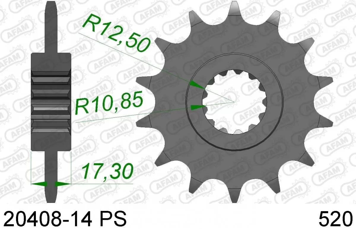 AFAM Sprocket Front 14T PS - 520