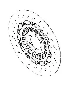 Triumph Brake Disc Front Right T2020142
