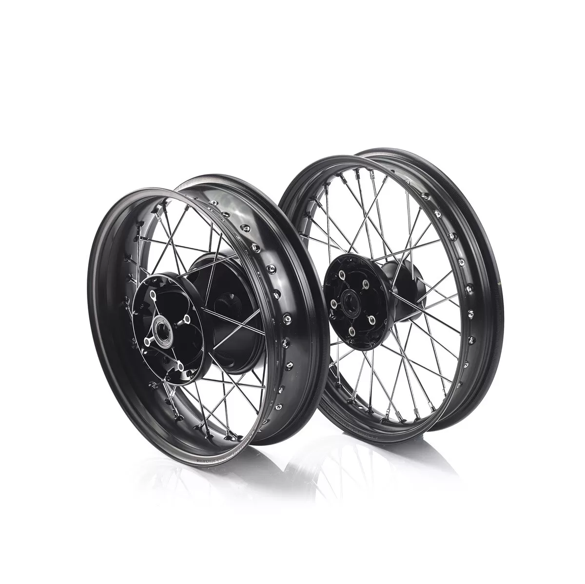 Triumph Spoked Wheels Black