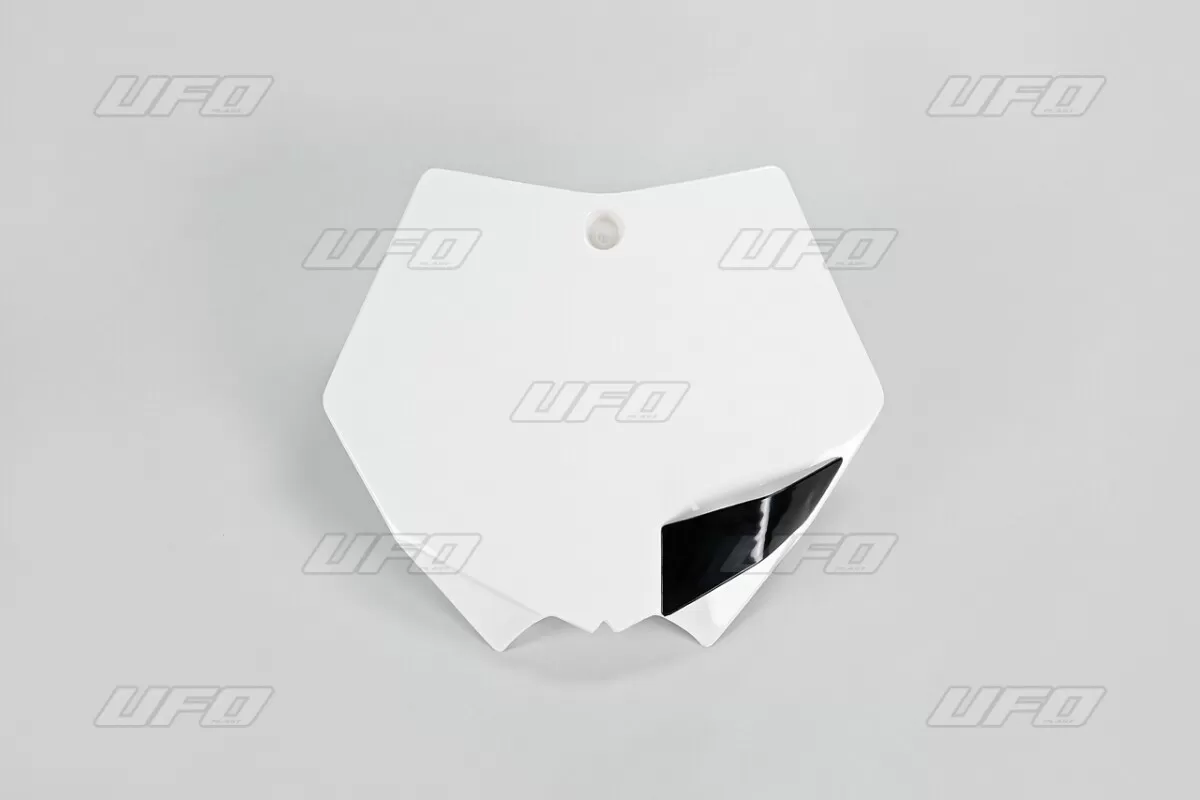 UFO Front Number Plate White SX-F 07-12