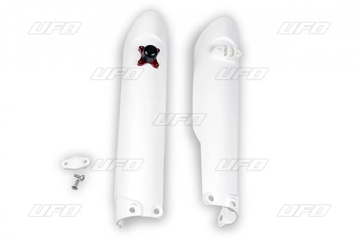 UFO Fork Slider Protector with Holeshot Device KTM SX-F White