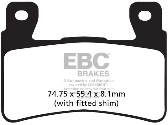 EBC HH Sintered Sportbike Brake Pads FA265HH
