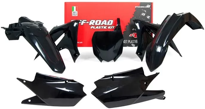 Rtech 5-Piece Plastics Kit Black for Yamaha YZF250/450