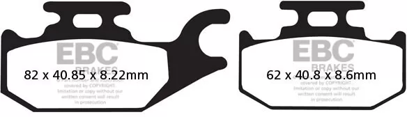 EBC Organic Brake Pads FA413TT