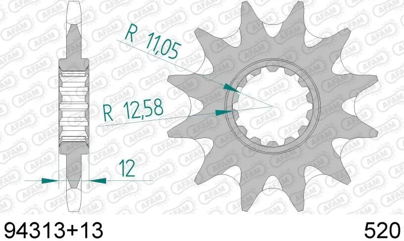 AFAM Sprocket Front 13T - 520