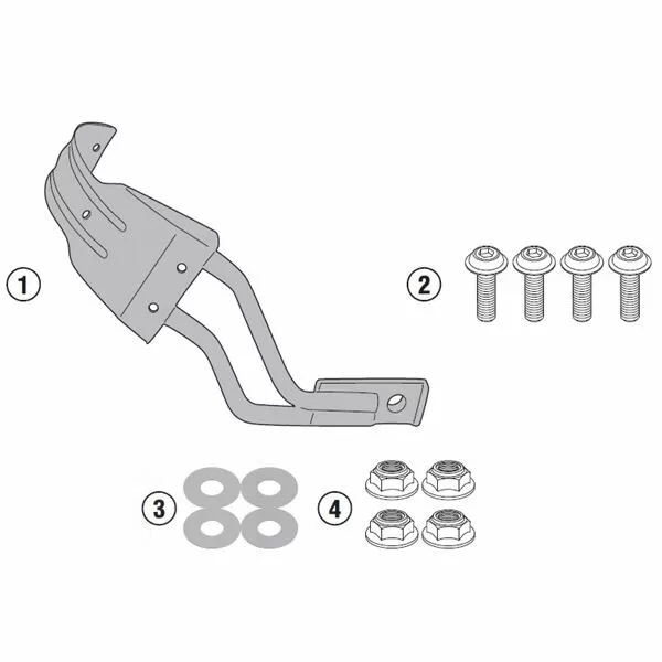 GIVI RM1171KIT Mounting Kit For RM02 Fender