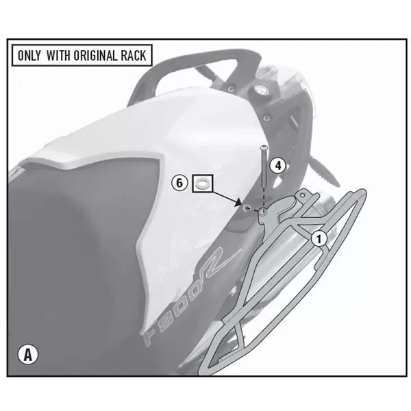 GIVI TE5118 Side Bag Brackets With Easy Lock Attachment