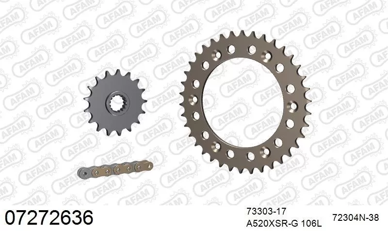 AFAM Chainset - Aluminium