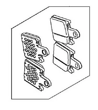 Kawasaki PAD-ASSY-BRAKE ZR750NBF