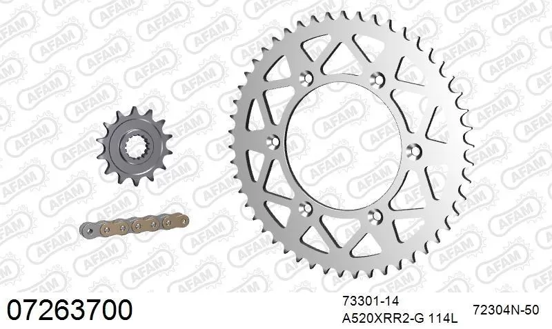AFAM Chainset - Aluminium Racing