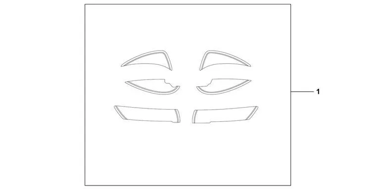 Honda Sports Sticker Kit Red