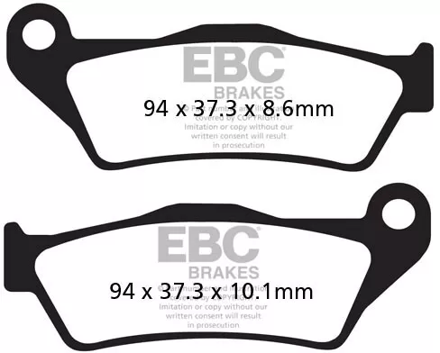 EBC Organic Brake Pads FA363