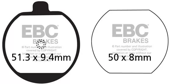 EBC Organic Brake Pads FA073