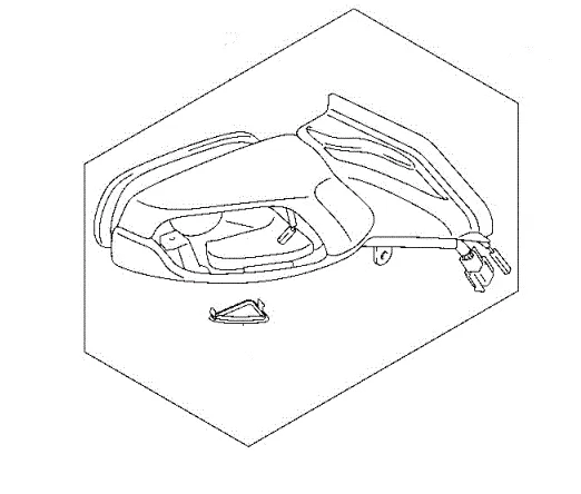 Suzuki Mirror Right 56500-26J01-YKV