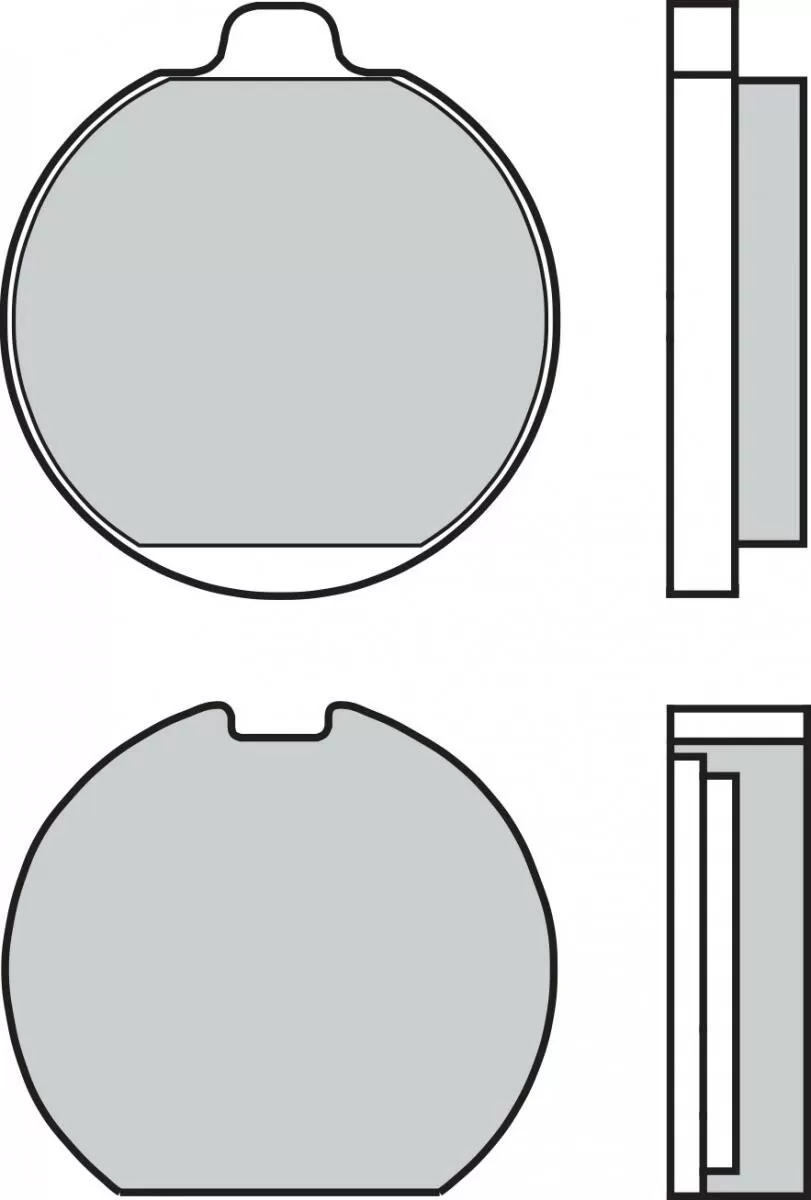 Brembo 07KA0223 Brake Pads Organic Genuine Street 