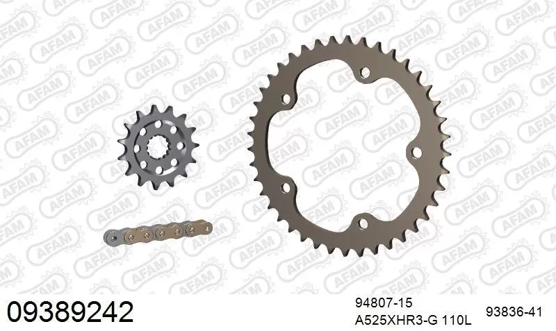 AFAM Chainset - Aluminium