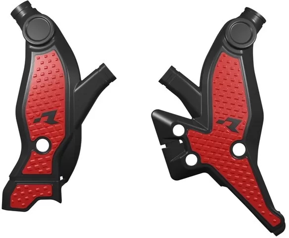 Rtech Frame Protectors Black/Red Yamaha T7 700