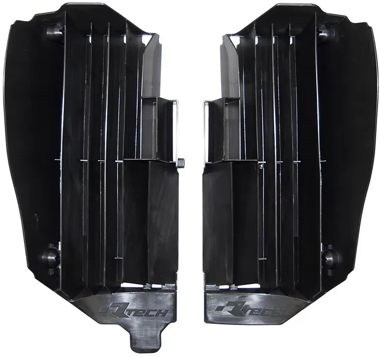 Rtech Oversize Radiator Louvres Black Yamaha YZF 450 2018