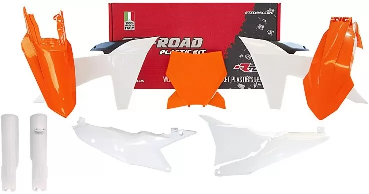 Rtech 7-Piece Plastic Kit KTM SX 2023-2024 Orange/Black/White