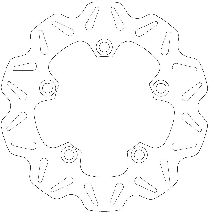 EBC Vee Rear Solid Brake Disc VR2125