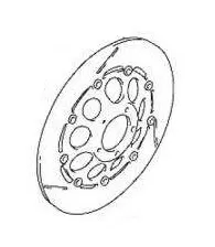 Suzuki Brake Disk Left Front 59220-40C11