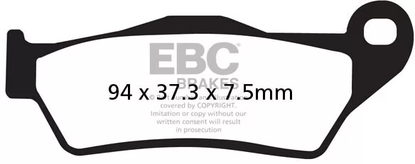 EBC Organic Scooter Brake Pads SFA181