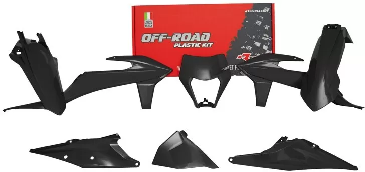Rtech Plastics Kit 6-Piece Black for KTM EXC / EXC-F