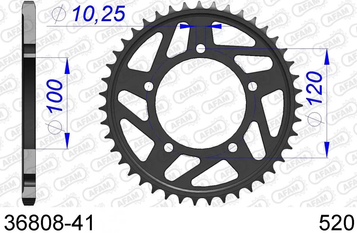 AFAM Sprocket Rear Aluminium 41T - 520