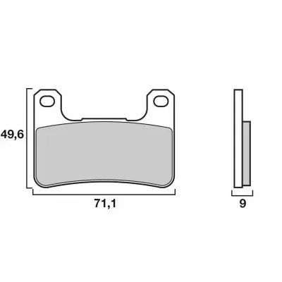 Brembo 07SU27SR Brake Pads Sinter Sport Street 