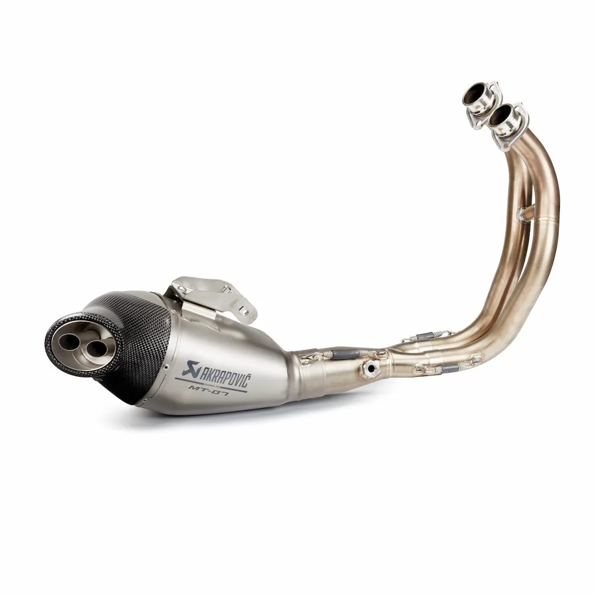Akrapovic Exhaust System with Titanium Silencer Yamaha MT-07 (14-)
