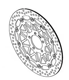 Kawasaki DISC FR BLACK+BLK ZX1000ZHF