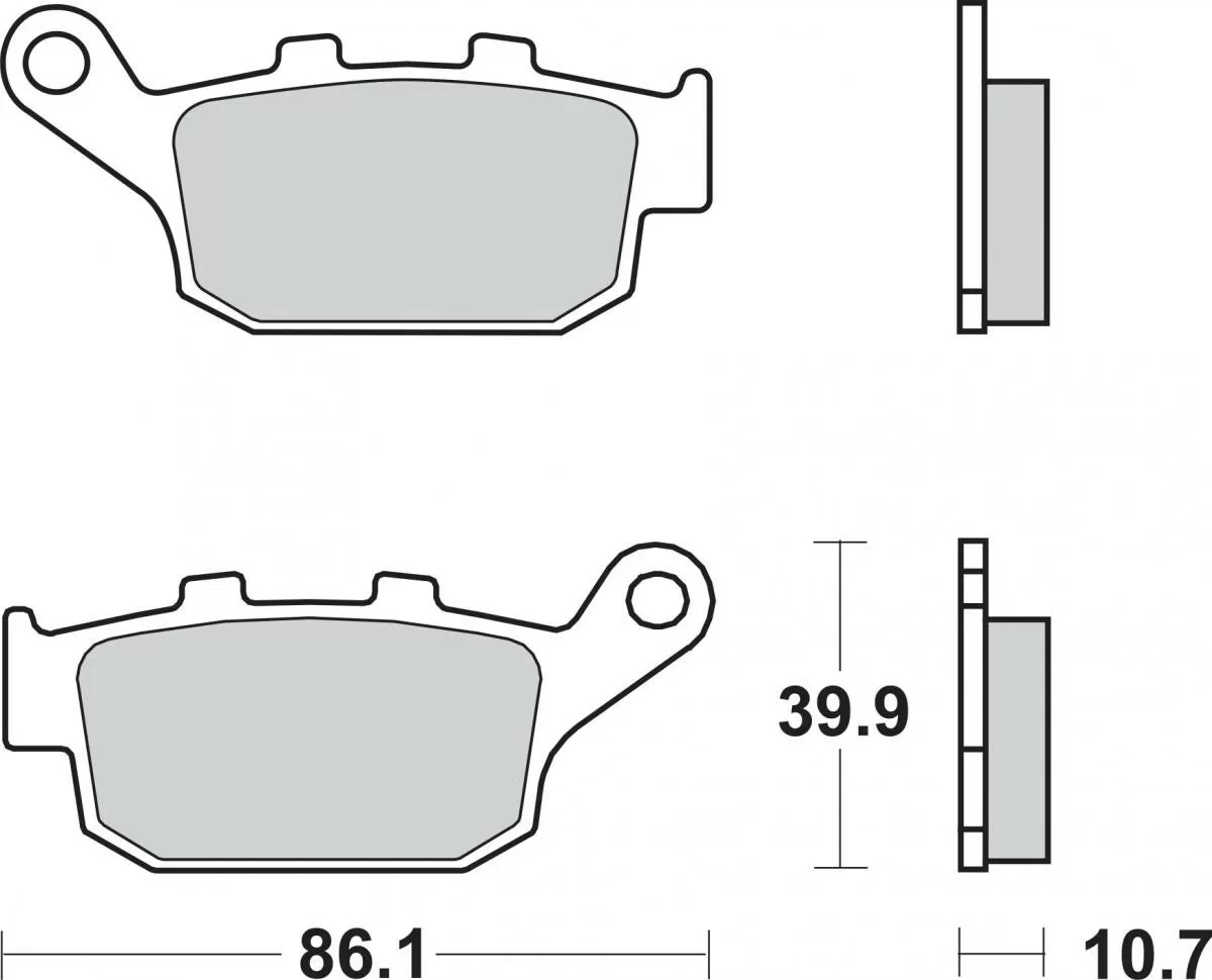 Brembo 07029XS Brake Pads Sinter Scooter 
