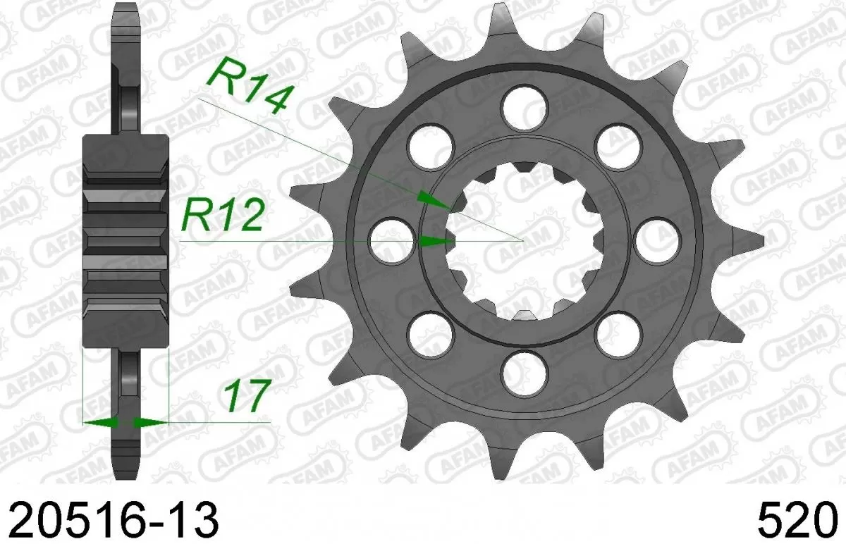 AFAM Sprocket Front 13T - 520