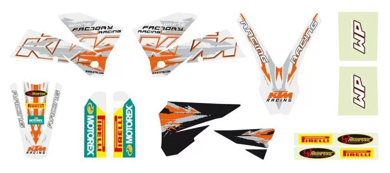 KTM Racing GRAPHICS Kit Black 77308190800