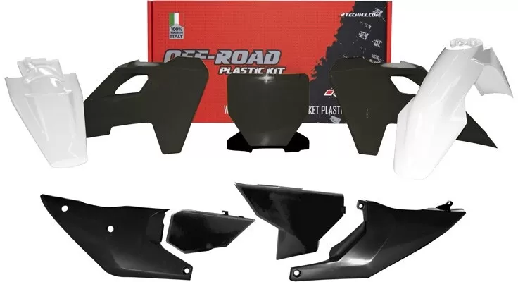 Rtech Plastic Kit 7-Piece Black-White TC/FC 23-24